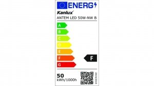Projektor ANTEM LED 50W-NW B 4000lm 4000K barwa neutralna IP65 czarny 33203