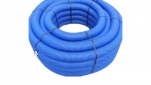 Rura karbowana dwuścienna HDPE 450N niebieska UV z pilotem i złączką fi 110/92 (25mb) 31NT110M