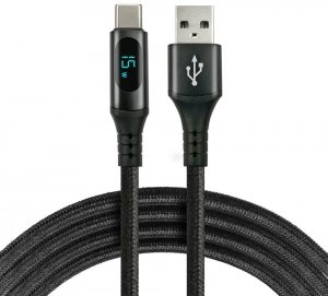 KABEL USB-A / USB-C LCD everActive CBB-1CBL 100cm 3A