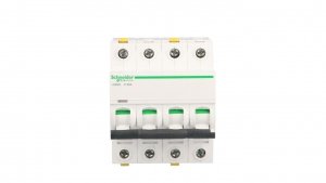 Wyłącznik nadprądowy 4P C 32A 10kA AC iC60H-C32-4 Acti9 A9F07432