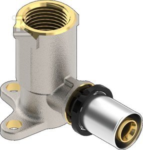 Kolano do montażu na ścianie PURMO CLEVERFIT średnie (52 mm) GW 20x1/2