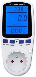  Watomierz Licznik zużycia energii PM0626 | 3680W | 16A | LCD