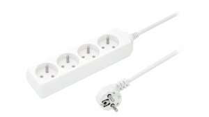 Przedłużacz 4-gniazda z/u 16A 1,5m /OMY 3x1,5/ biały PS-470 T-110730