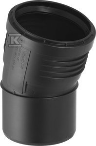 KOLANO SILENT-PP HT 50/15 SANIT.CZARNE