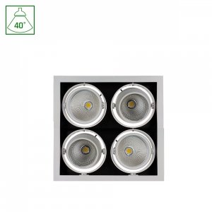 MODERN-DAY 4x1LED COB CITIZEN 40st 230V 4x27W IP20 WW DOWNLIGHT SQUARE + zasilacz