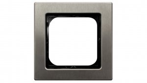 SONATA Ramka pojedyncza stal inox metal R-1RM/37
