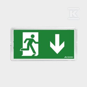 OPR.EXIT IP65 ECO LED 1W 1H 1-ZAD.BIAŁA