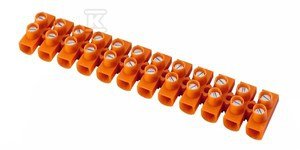 Listwa zaciskowa gwintowa termoplastyczna LTF12-10.0 pomarańczowy, STANDARD 21512108