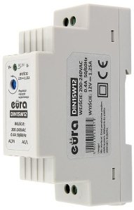 ZASILACZ DIN   EURA   DIN15W12 12V 1,25 A DC