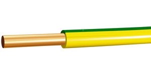 Przewód instalacyjny H05V-U (DY) 1x2,5 żółto-zielony G-105449