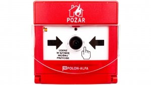 Ostrzegacz pożarowy reczny adresowalny, wtynkowy ROP-4001MH