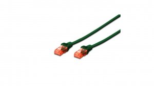 Kabel krosowy (Patch Cord) U/UTP kat.6 zielony 1m DK-1612-010/G