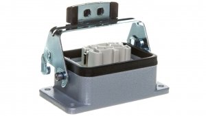 Zestaw kompletny 6 PE stykowy żeński /obudowa wtyczki   wkład/ KIT H-BE 6 BS AG 75009637
