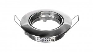 Oprawa punktowa PORTO-K, IP20, okrągła, inox, z regulacją kąta, TYP 5515