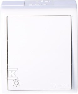 Przycisk światło n/t IP54 AQS1/11 Aquarius biały