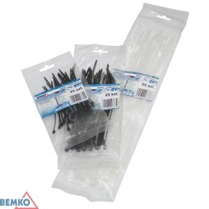 OPASKA ZACISKOWA 4.8*200 CZARNA 25 SZT