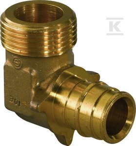 Q&E KOLANO Z GWINTEM ZEWN.PL 20-G1/2 M