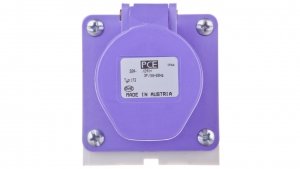 Gniazdo stałe 32A 3P 24V fioletowe IP44 173V