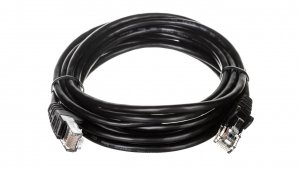 Kabel krosowy patchcord U/UTP kat.5e CCA czarny 3m 68649