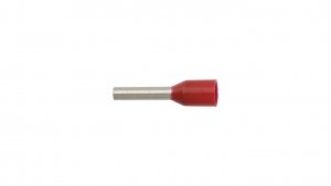 Końcówka tulejkowa izolowana 1mm2/8mm czerwona cynowana TI1L8 /100szt./
