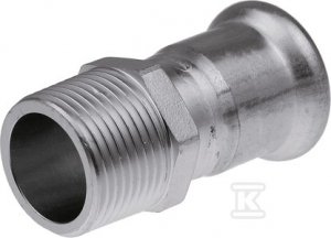ZŁĄCZKA Z GZ 22X1  INOX PRESS