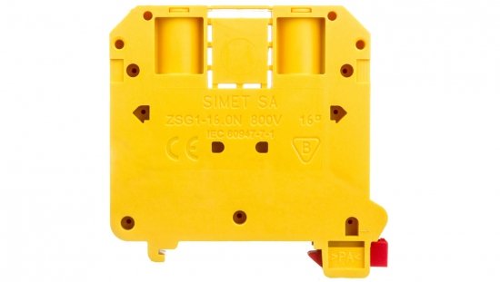 Złączka szynowa gwintowa 2,5-16mm2 żółta ZSG 1-16.ON 11621314