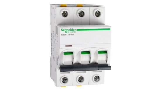 Wyłącznik nadprądowy 3P B 40A 6kA AC iC60N-B40-3 Acti9 A9F03340