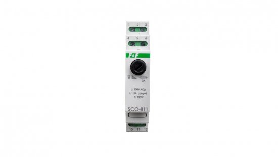 Ściemniacz przycisk szary 0-350VA 230V SCO-811