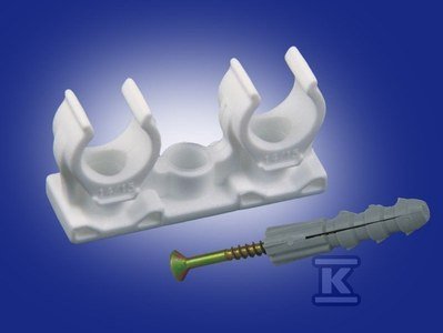 Uchwyt podwójny ze śrubą i kołkiem 25-28mm Onnline (4szt w opk) A-690692-4E