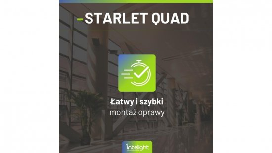Oprawa awaryjna natynkowa STARLET QUAD SOH 350 NM 2H AT / soczewka otwarta do pomieszczeń wysokich / 92875