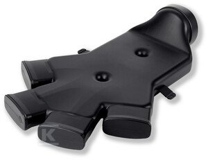 Rozdzielacz KERMI EasyFlow - D150, 2 szt. prosty, 4 podłączenia, 126x60mm, 690x490mm Y220406500901K
