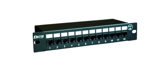 Panel 10 12xRJ45 UTP kat.5e (1U)