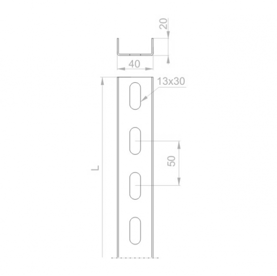 Ceownik CP40H20/3 611730