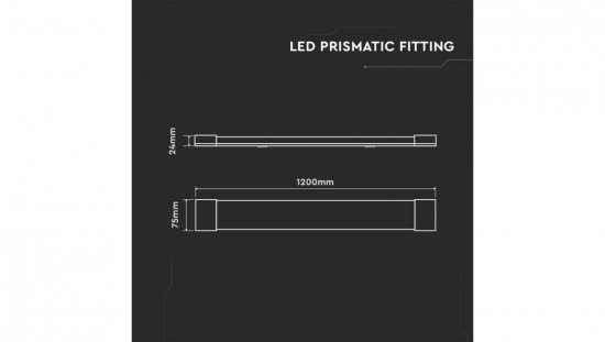 Oprawa Liniowa LED 40W 4800lm 4000K 120CM 3 Lat Gwarancji 8048