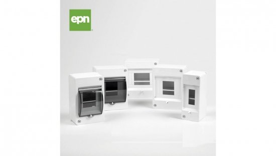 Rozdzielnica modułowa 1x4 natynkowa IP30 MINI S-4 z pokrywą dymną 2304-01