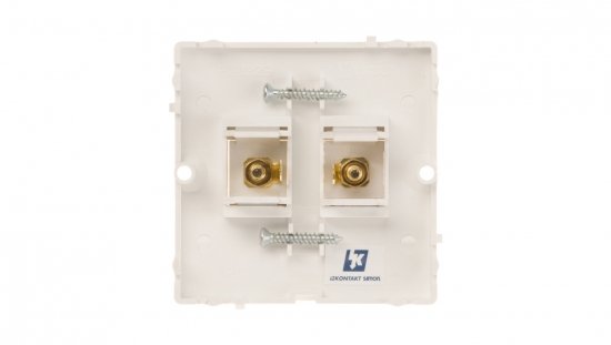 Simon Basic Gniazdo głośnikowe pojedyncze białe BMGL2.02/11