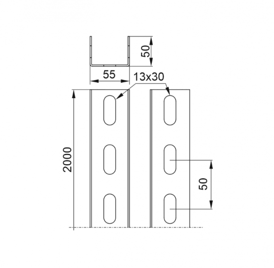 Ceownik CC55H50/2MC 895326