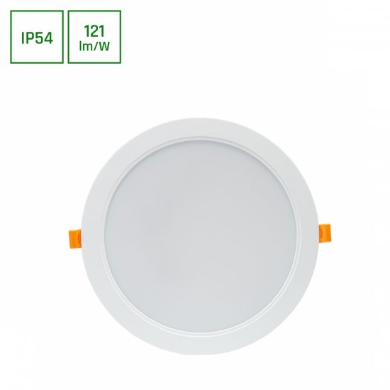 DURE 3 DOWNLIGHT 24W CW 230V 110st IP54 IK06       220x34 BIAŁY okrągła zasilacz zintegrowany