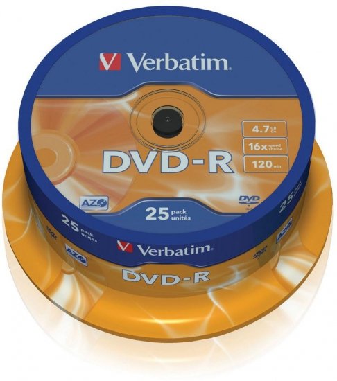 Płyty DVD-R Verbatim AZO (25szt)