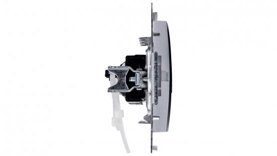 Simon 54 Gniazdo komputerowe podwójne 2xRJ45 kat.6 z przesłoną srebrny mat D62.01/43