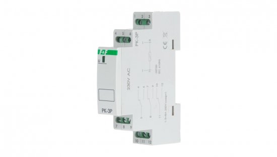 Przekaźnik elektromagnetyczny 8A 3P 230V AC PK-3P-230V