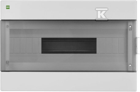 Rozdzielnica natynkowa AERO IP40 1X18 Biały drzwi dymne 3650-01