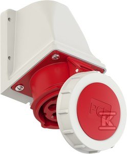 Gniazdo stałe 16A 400V 3P+Z+N bez dławika IP67 1152-6