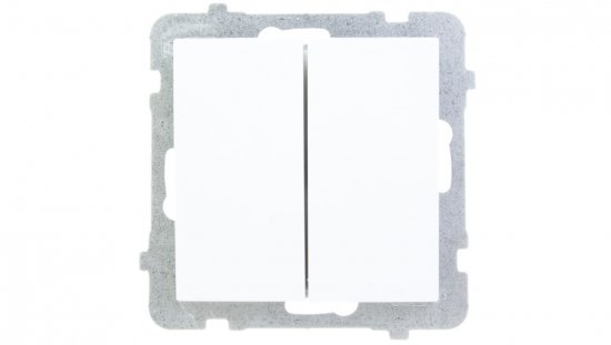 AS Łącznik schodowy podwójny biały ŁP-10G/m/00