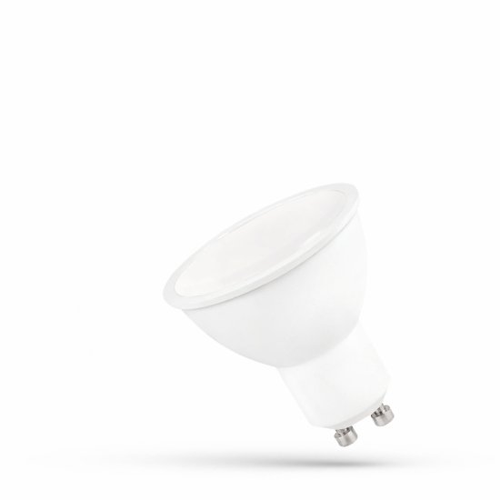 LED GU10 230V 10W SMD CW z MLECZNĄ SZYBKĄ biała S PECTRUM