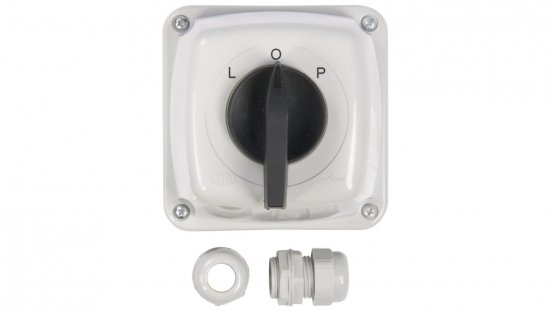 Łącznik krzywkowy L-0-P 3P 16A IP44 Łuk 16-43 w obudowie 921616