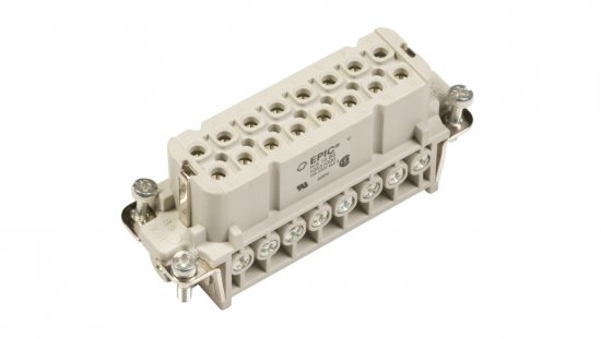Wkład złącza 16P+PE żeński 16A 250V EPIC H-A 16 BS 10531000