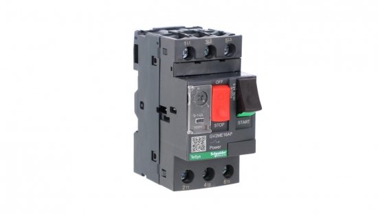 TeSys Deca Wyłącznik silnikowy 3P 5,5kW 9-14A PL GV2ME16AP