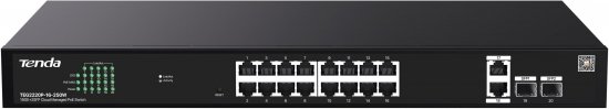 SWITCH POE TENDA TEG2220P-16-250W