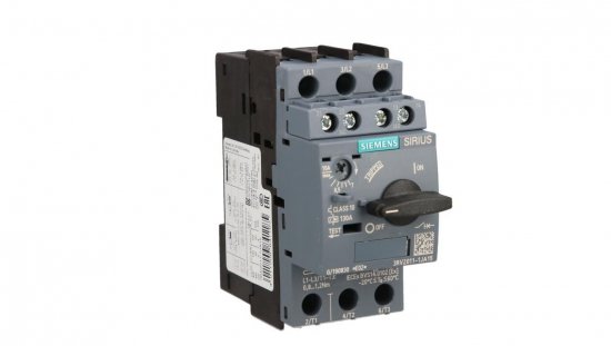 Wyłącznik silnikowy 3P 4,5kW 7-10A 1Z 1R S00 3RV2011-1JA15